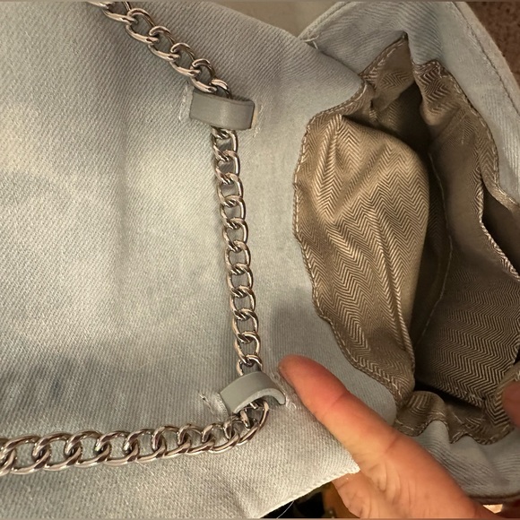 Small denim tie dye crossbody bag - Picture 4 of 5